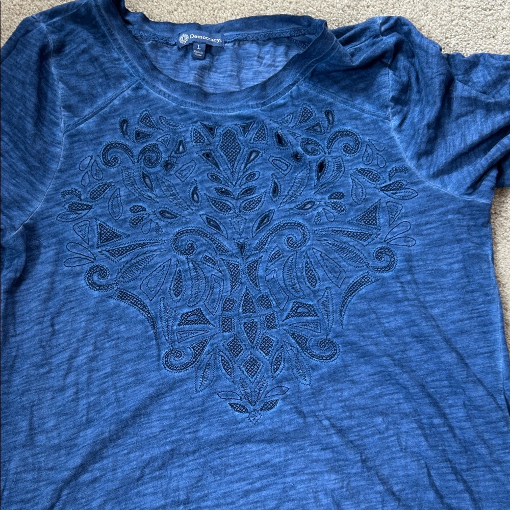 Democracy brand  Blue Women's Top